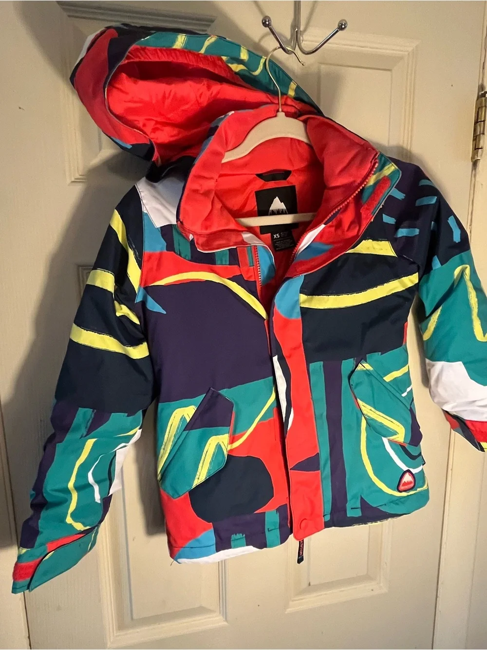 Burton Girls Elodie Snowboard Jacket XS Graphic Mix Multicolor